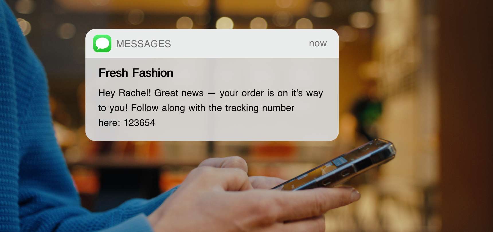 Texting your customers the details about their order takes the detective work out of the wait for their products.