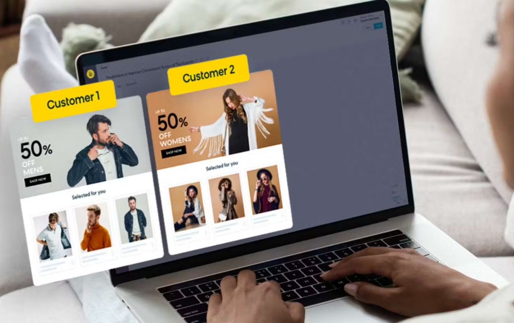 Dynamic content personalization, which offers unique customer experiences based on each website visitor's actions and behavior