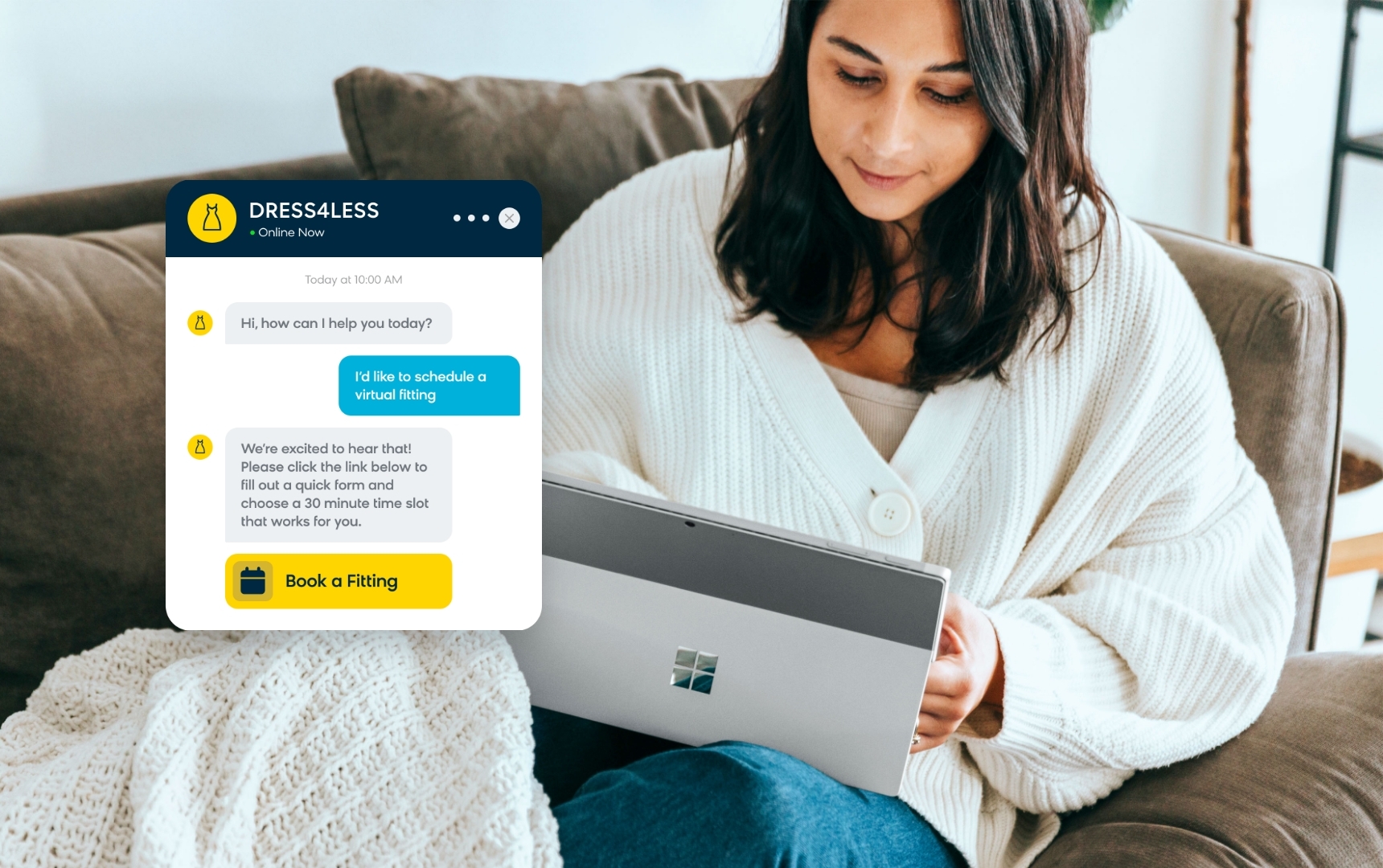 Chatbot with LLM Communicating with a Customer