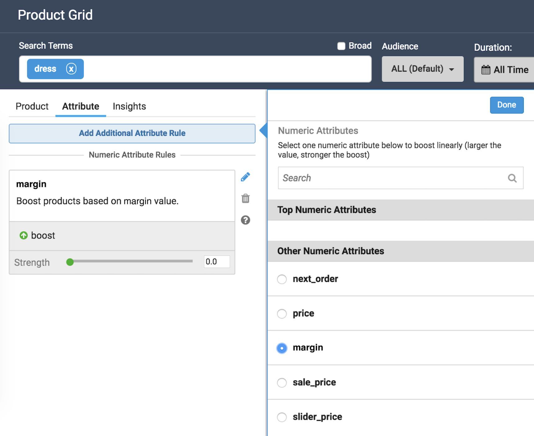 Bloomreach Discovery product grid