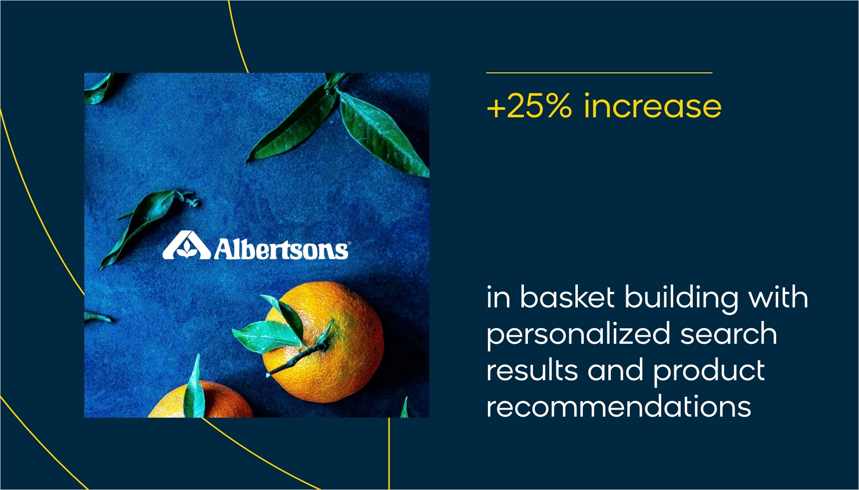 Grocery store Albertsons delivers precise, relevant, and personalized search results along with product recommendations.