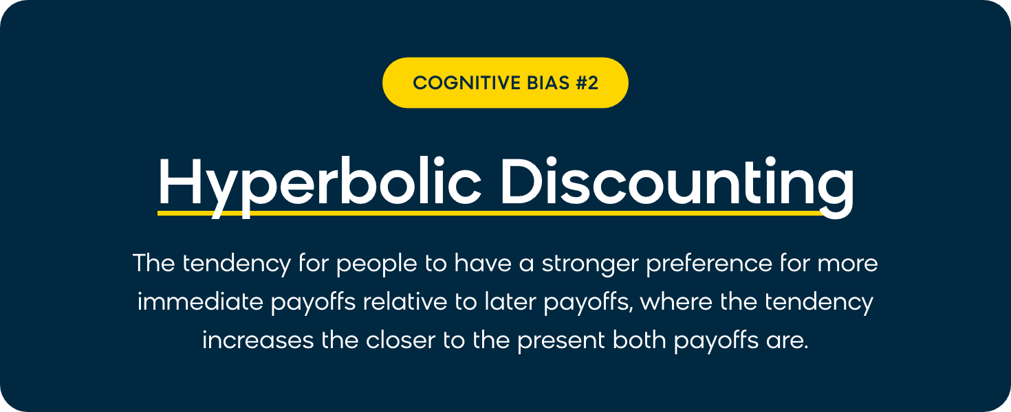 Hyperbolic discounting definition