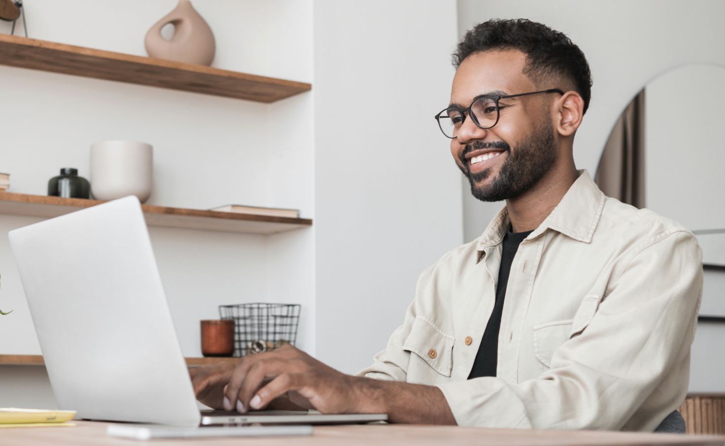 Merchandiser Looking Pleased With Search Results Set