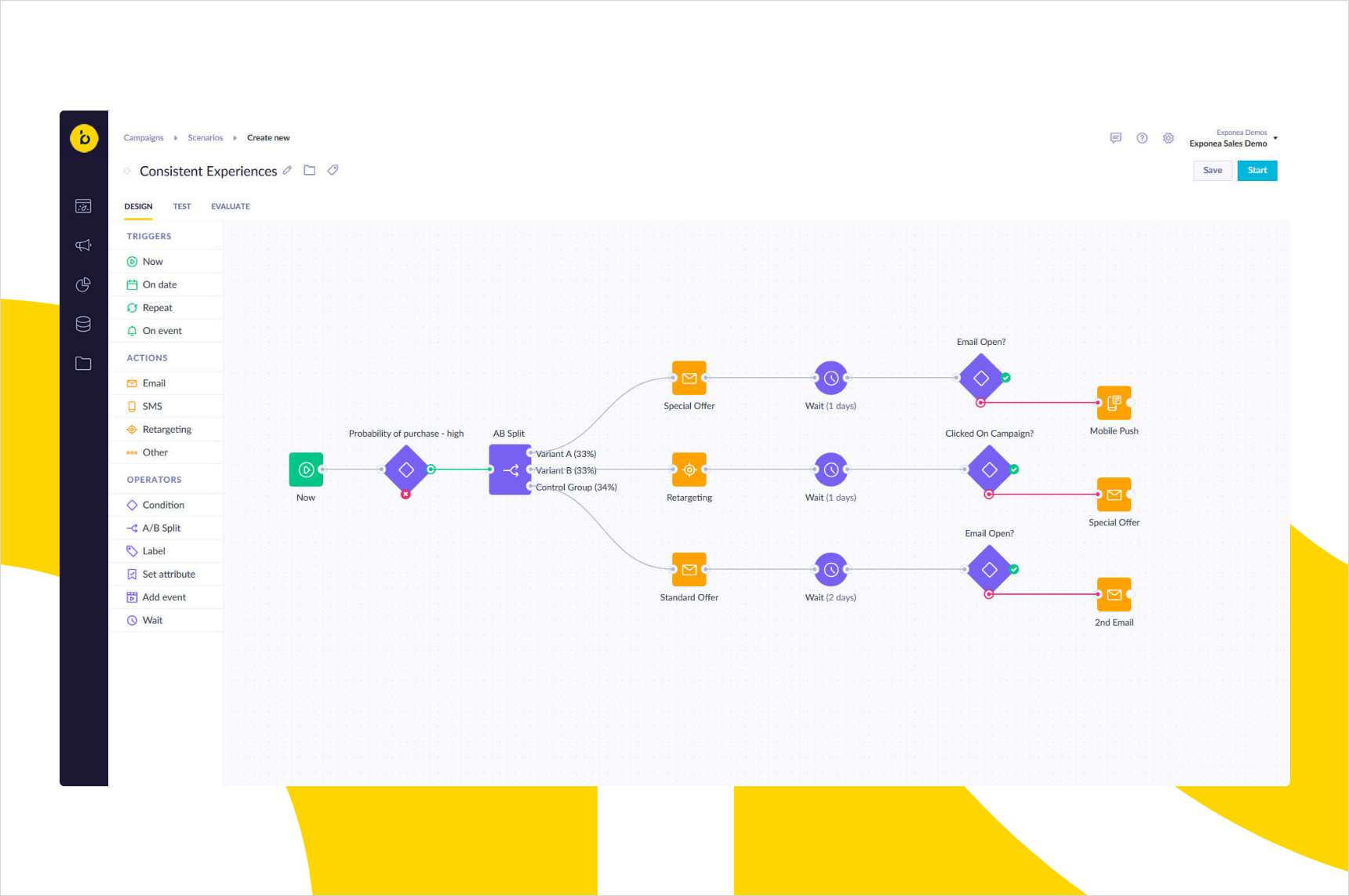 For a good push notification strategy, you need technology that facilitates entire customer journeys with omnichannel orchestration. 