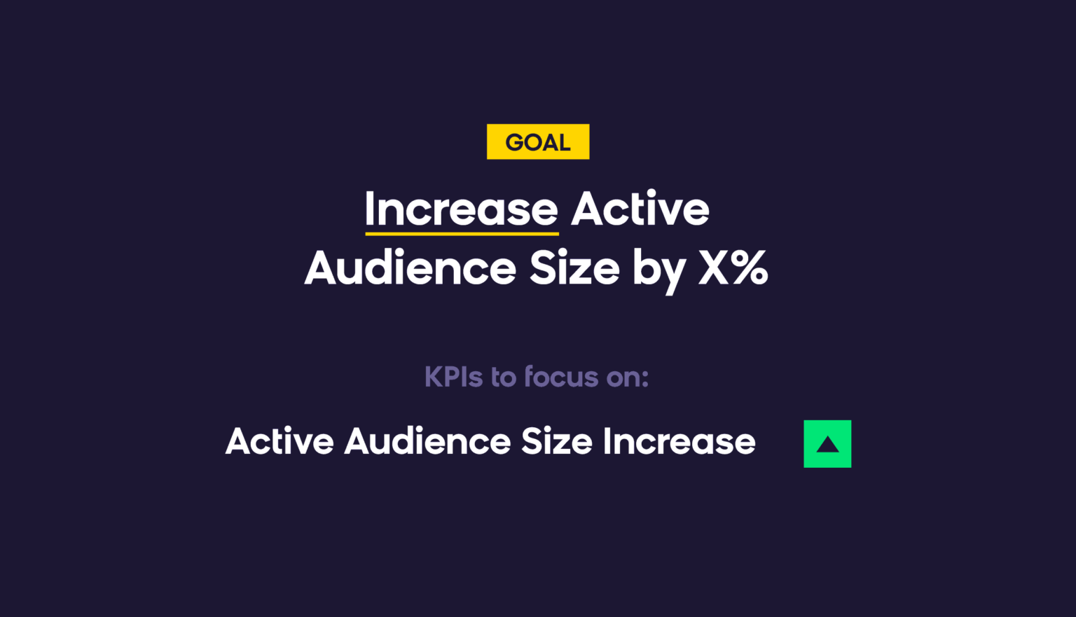 email marketing goal - increase audience size