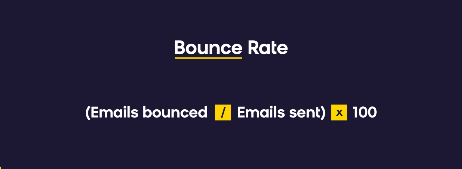 email marketing metric - bounce rate