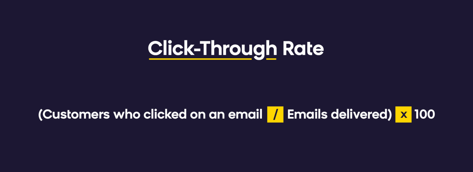 email marketing metric - click through rate