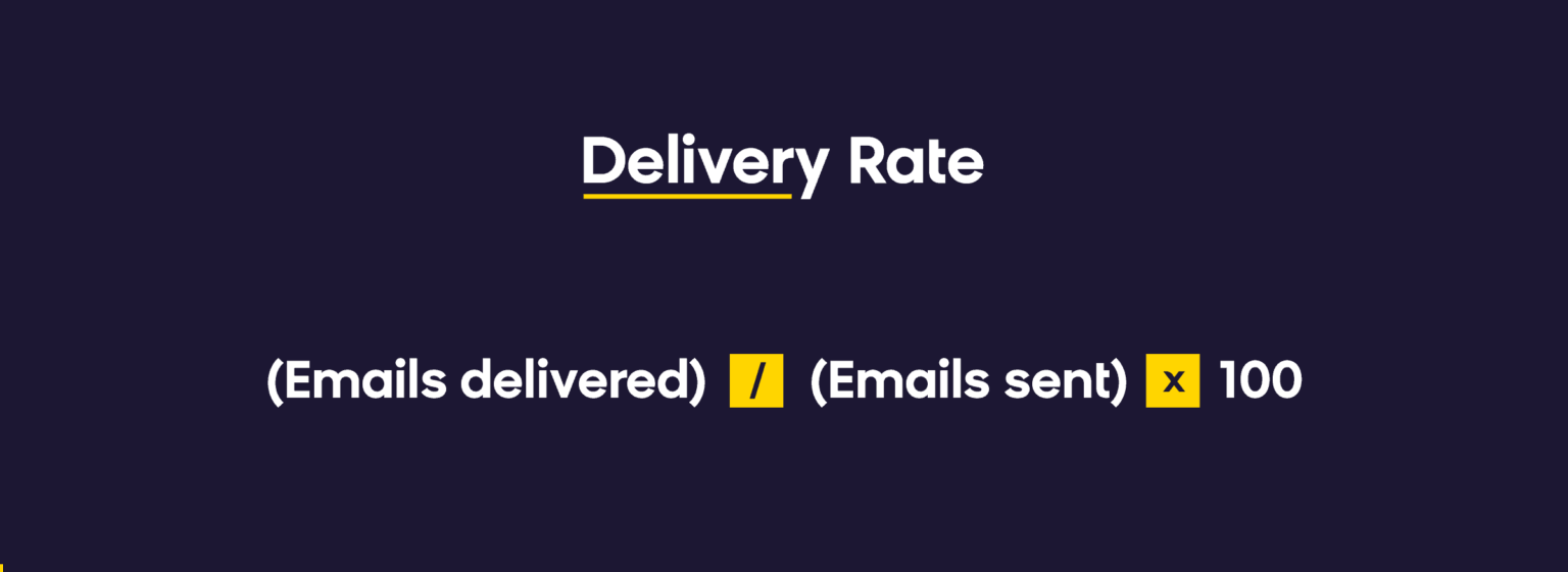email marketing metric - delivery rate
