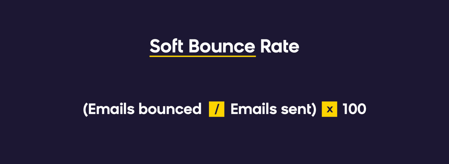 email marketing metric - soft bounce rate