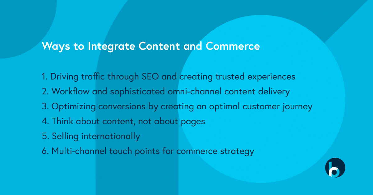 ways to bring content and commerce