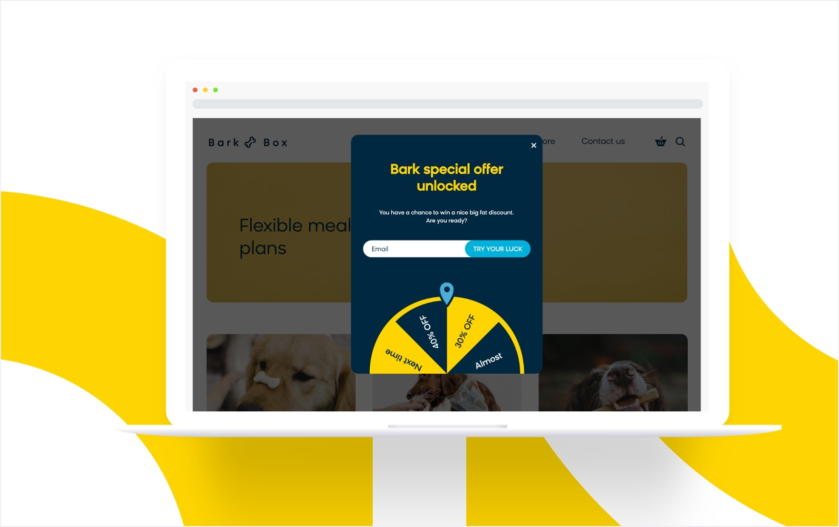 Adding a spin-to-win wheel as an on-site weblayer with Bloomreach Engagement