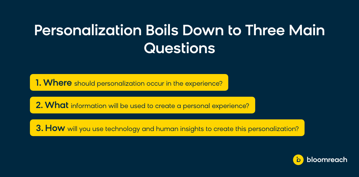 For successful ecommerce personalization, brands need to know where it should occuroccer, what information should be used, and how to use your technology will contribute. to create incredible customer experiences.