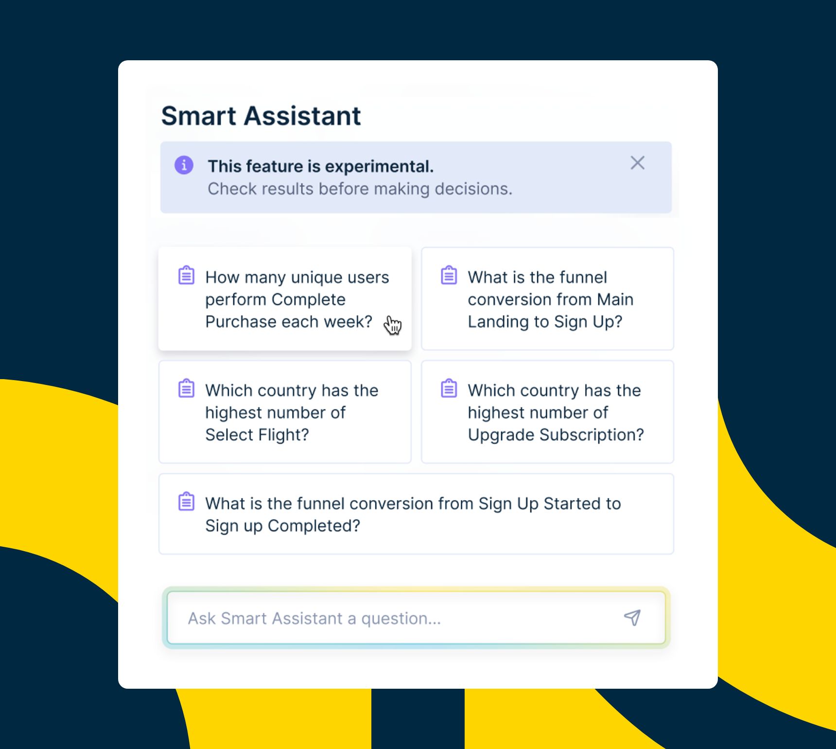 Smart analytics assistant in Bloomreach